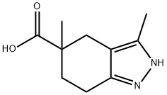 2H-Indazole-5-carboxylic acid, 4,5,6,7-tetrahydro-3,5-dimethyl- Structure