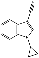 1-Cyclopropyl-1H-indole-3-carbonitrile Structure
