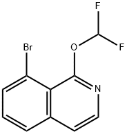 8-Bromo-1-(difluoromethoxy)isoquinoline 구조식 이미지