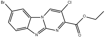 Ethyl 7-bromo-3-chlorobenzo[4,5]imidazo[1,2-a]pyrimidine-2-carboxylate 구조식 이미지