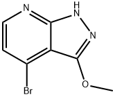 4-Bromo-3-methoxy-1H-pyrazolo[3,4-b]pyridine 구조식 이미지