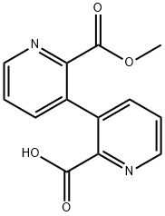 2''-(Methoxycarbonyl)-[3,3''-bipyridine]-2-carboxylic acid Structure