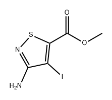 5-Isothiazolecarboxylic acid, 3-amino-4-iodo-, methyl ester Structure