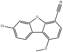 7-Chloro-1-methoxydibenzofuran-4-carbonitrile Structure