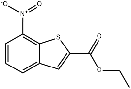 Benzo[b]thiophene-2-carboxylic acid, 7-nitro-, ethyl ester Structure