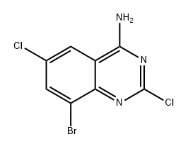 4-Quinazolinamine, 8-bromo-2,6-dichloro- Structure