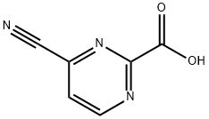 2-Pyrimidinecarboxylic acid, 4-cyano- 구조식 이미지