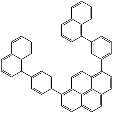 1-(3-(Naphthalen-1-yl)phenyl)-8-(4-(naphthalen-1-yl)phenyl)pyrene Structure