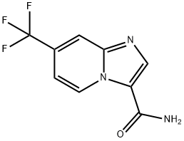 7-(Trifluoromethyl)imidazo[1,2-a]pyridine-3-carboxamide 구조식 이미지