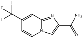 7-(Trifluoromethyl)imidazo[1,2-a]pyridine-2-carboxamide 구조식 이미지