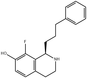 (R)-8-Fluoro-1-(3-phenylpropyl)-1,2,3,4-tetrahydroisoquinolin-7-ol Structure