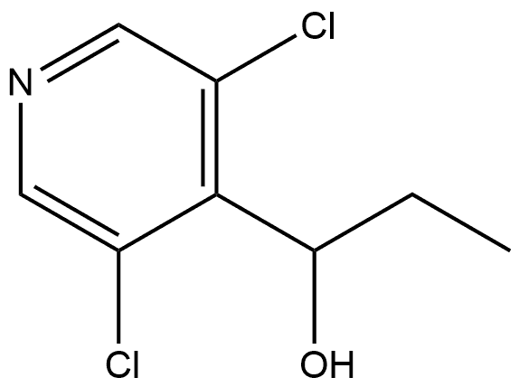 3,5-Dichloro-α-ethyl-4-pyridinemethanol Structure