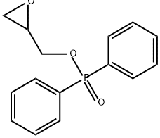 Phosphinic acid, diphenyl-, oxiranylmethyl ester (9CI) Structure