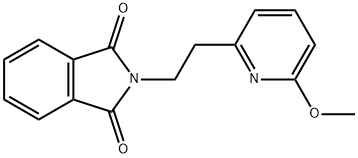 2-(2-(6-methoxypyridin-2-yl)ethyl)isoindoline-1,3-dione Structure