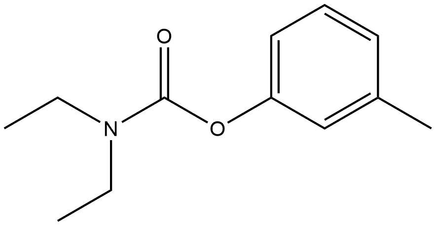 3-Methylphenyl N,N-diethylcarbamate Structure