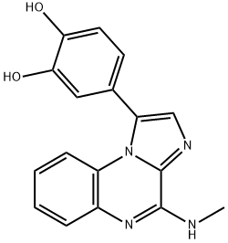 4-[4-(Methylamino)imidazo[1,2-a]quinoxalin-1-yl]-1,2-benzenediol Structure