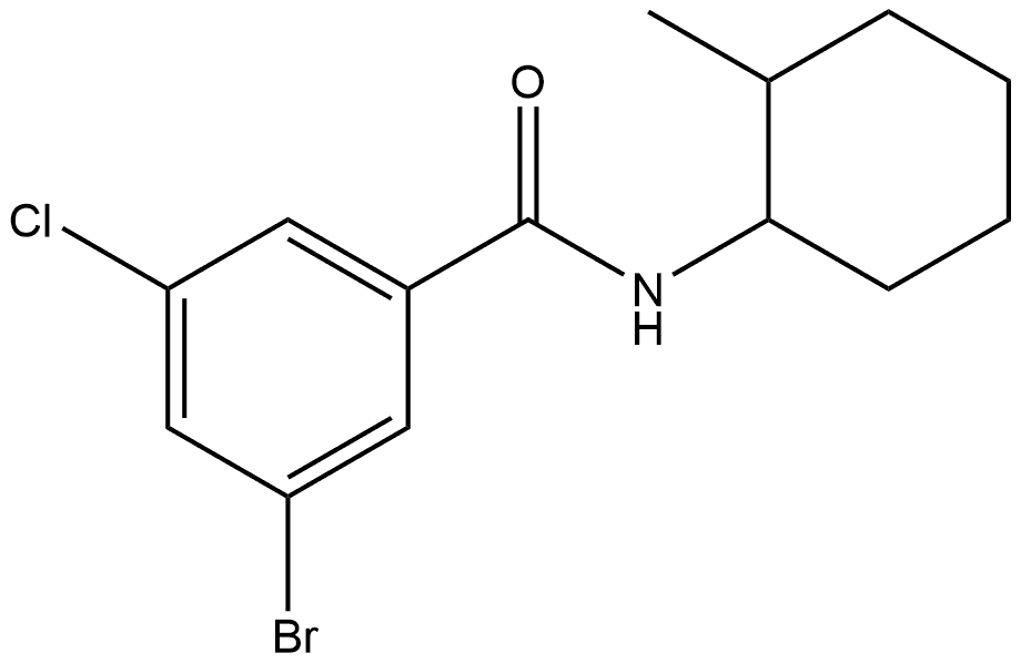 3-Bromo-5-chloro-N-(2-methylcyclohexyl)benzamide Structure