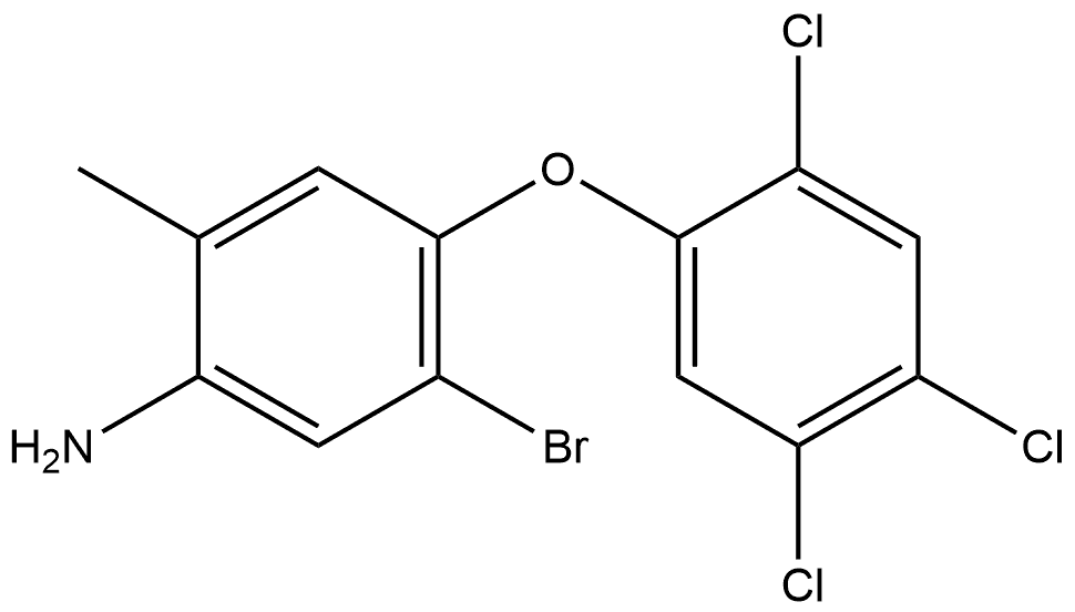 5-Bromo-2-methyl-4-(2,4,5-trichlorophenoxy)benzenamine Structure