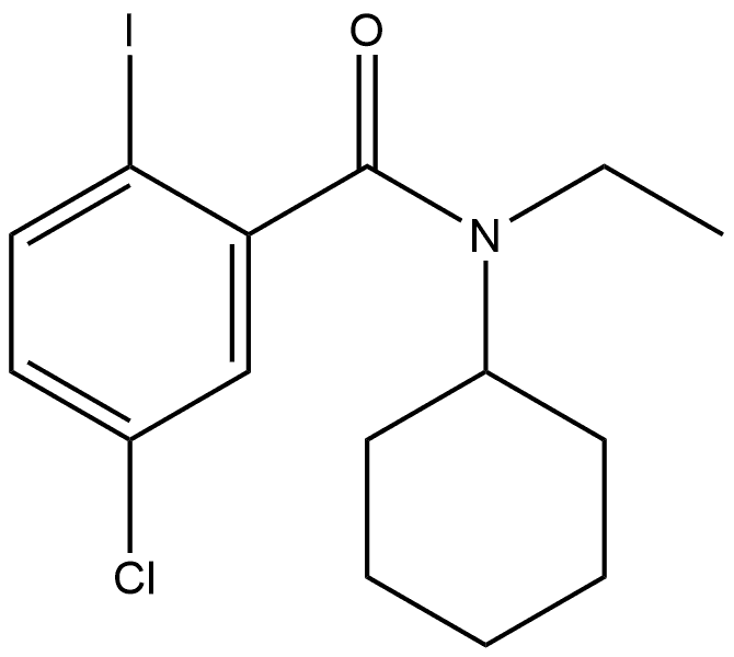 5-Chloro-N-cyclohexyl-N-ethyl-2-iodobenzamide Structure