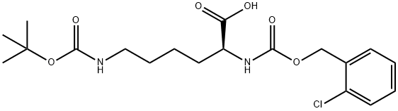 L-Lysine, N2-[[(2-chlorophenyl)methoxy]carbonyl]-N6-[(1,1-dimethylethoxy)carbonyl]- Structure