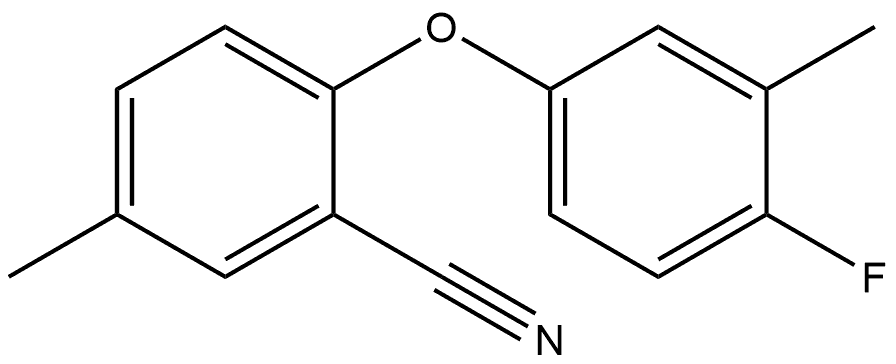 2-(4-Fluoro-3-methylphenoxy)-5-methylbenzonitrile Structure