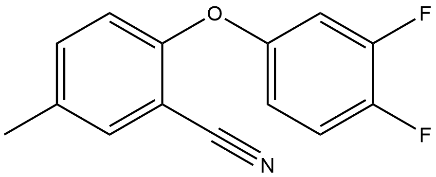 2-(3,4-Difluorophenoxy)-5-methylbenzonitrile Structure