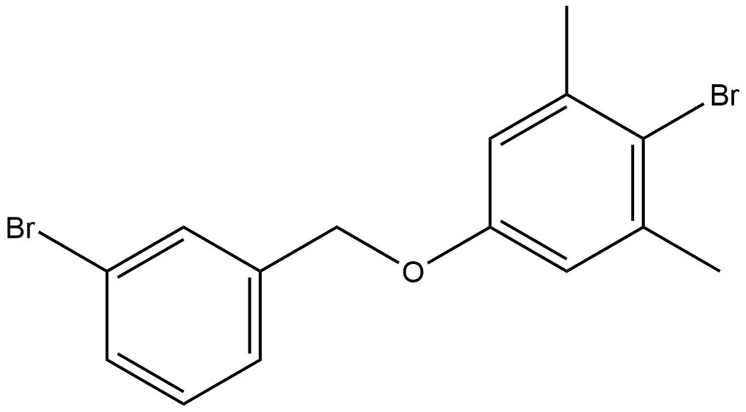 2-Bromo-5-[(3-bromophenyl)methoxy]-1,3-dimethylbenzene Structure