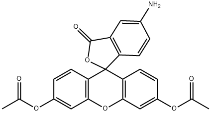5-Aminofluorescein diacetate 구조식 이미지