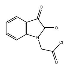 1H-Indole-1-acetyl chloride, 2,3-dihydro-2,3-dioxo- 구조식 이미지