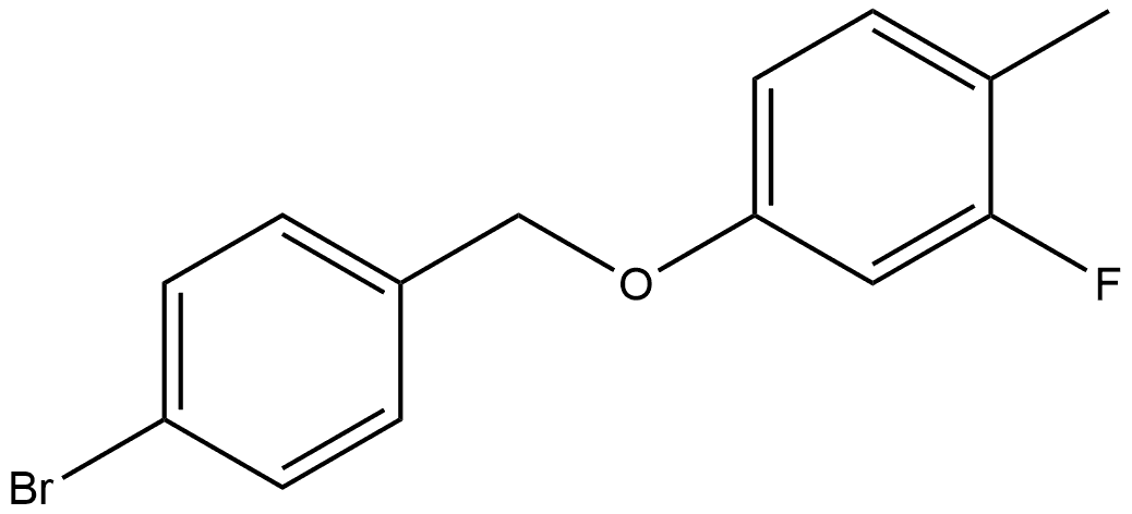 4-[(4-Bromophenyl)methoxy]-2-fluoro-1-methylbenzene Structure