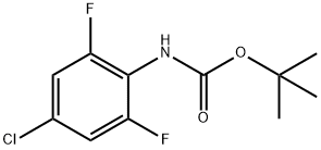 Carbamic acid, (4-chloro-2,6-difluorophenyl)-, 1,1-dimethylethyl ester (9CI) Structure