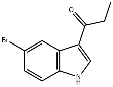 1-Propanone, 1-(5-bromo-1H-indol-3-yl)- 구조식 이미지