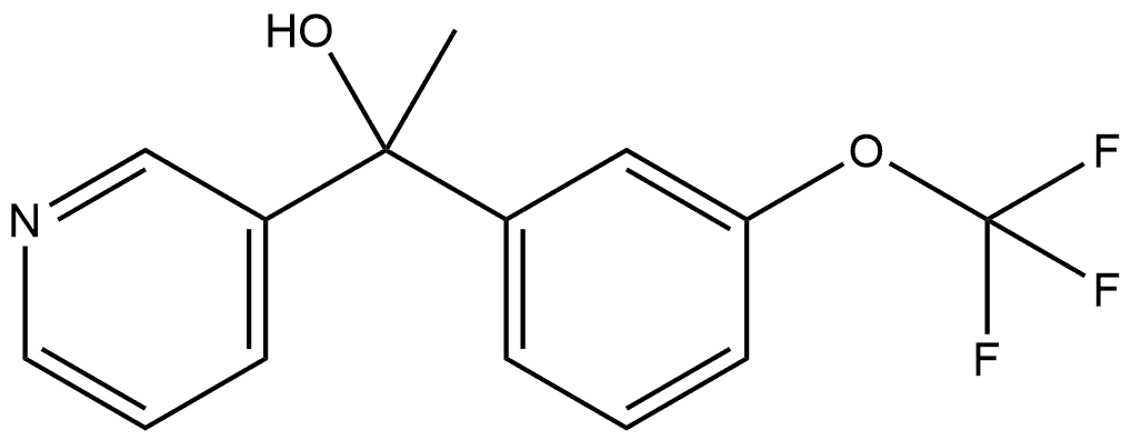 α-Methyl-α-[3-(trifluoromethoxy)phenyl]-3-pyridinemethanol Structure