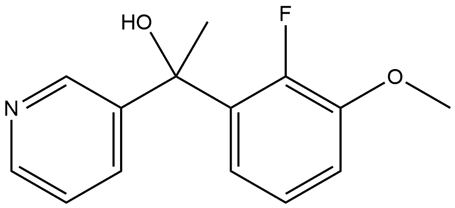 α-(2-Fluoro-3-methoxyphenyl)-α-methyl-3-pyridinemethanol Structure