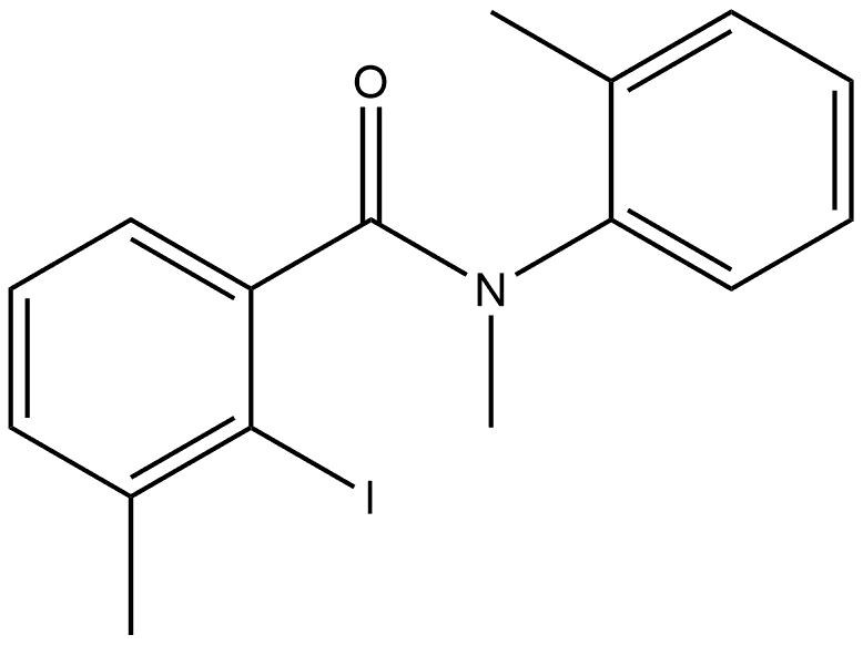 2-Iodo-N,3-dimethyl-N-(2-methylphenyl)benzamide Structure