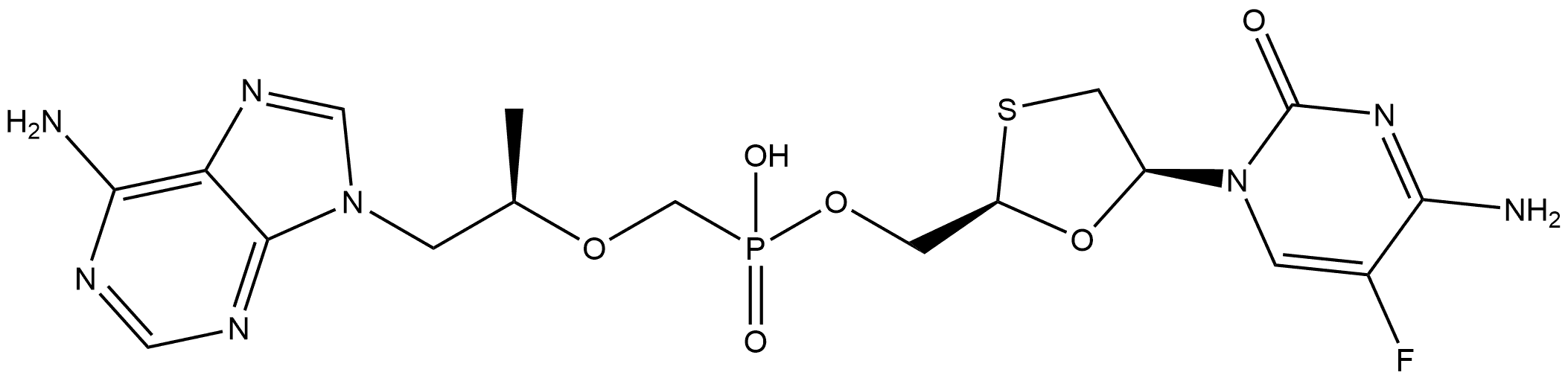 Emtricitabine Impurity 19 구조식 이미지