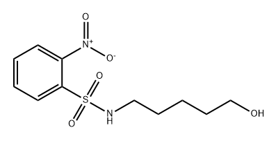 Benzenesulfonamide, N-(5-hydroxypentyl)-2-nitro- Structure