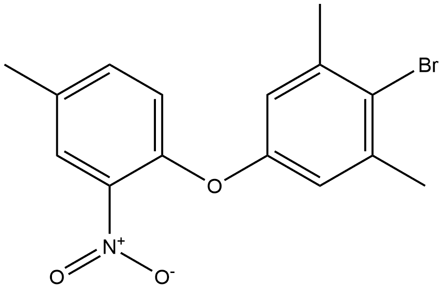 2-bromo-1,3-dimethyl-5-(4-methyl-2-nitrophenoxy)benzene Structure