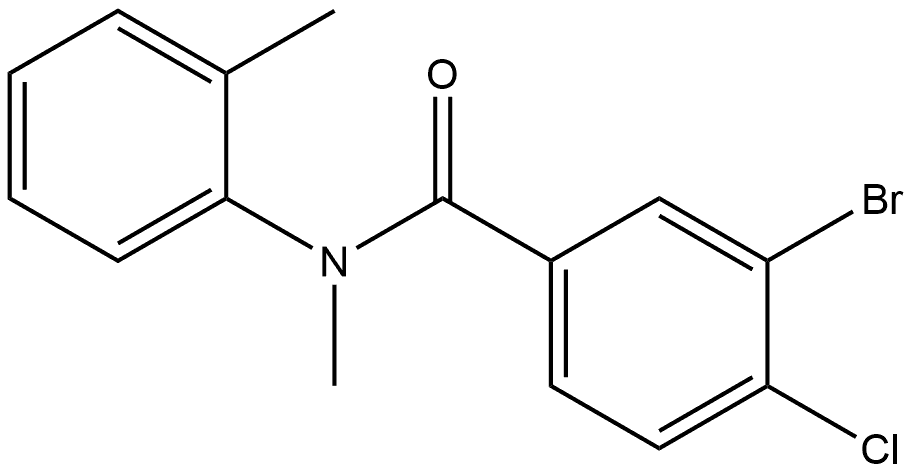 3-Bromo-4-chloro-N-methyl-N-(2-methylphenyl)benzamide Structure