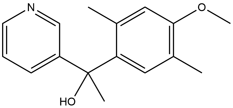 α-(4-Methoxy-2,5-dimethylphenyl)-α-methyl-3-pyridinemethanol Structure