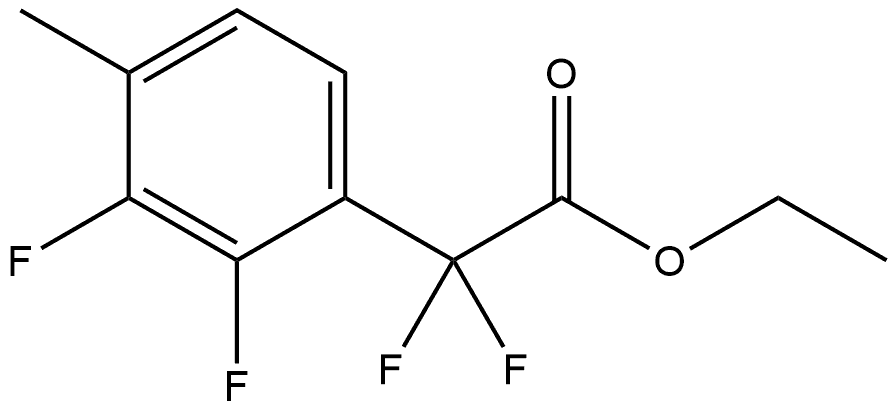 Ethyl α,α,2,3-tetrafluoro-4-methylbenzeneacetate Structure