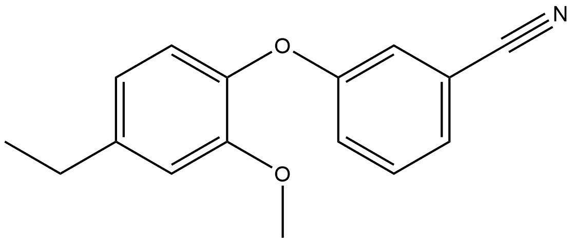 3-(4-Ethyl-2-methoxyphenoxy)benzonitrile Structure