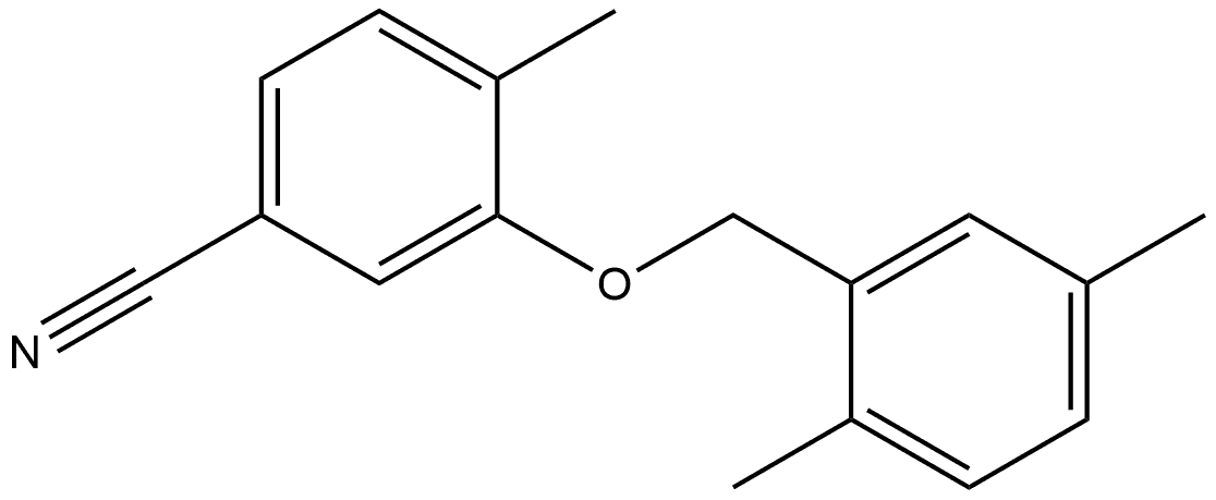 3-[(2,5-Dimethylphenyl)methoxy]-4-methylbenzonitrile 구조식 이미지