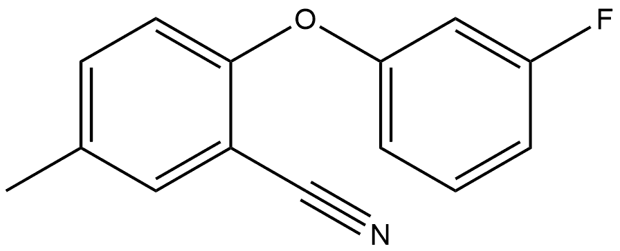 2-(3-Fluorophenoxy)-5-methylbenzonitrile Structure