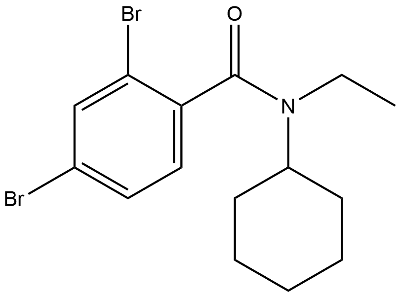 2,4-Dibromo-N-cyclohexyl-N-ethylbenzamide 구조식 이미지