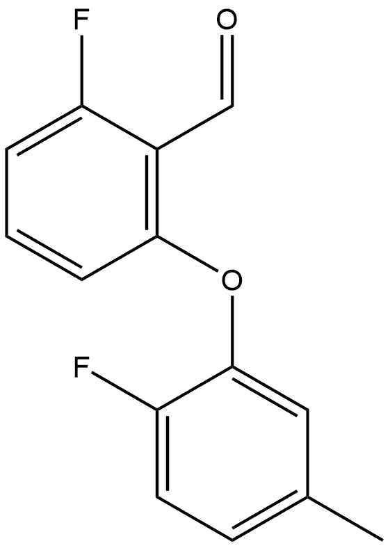 2-Fluoro-6-(2-fluoro-5-methylphenoxy)benzaldehyde Structure