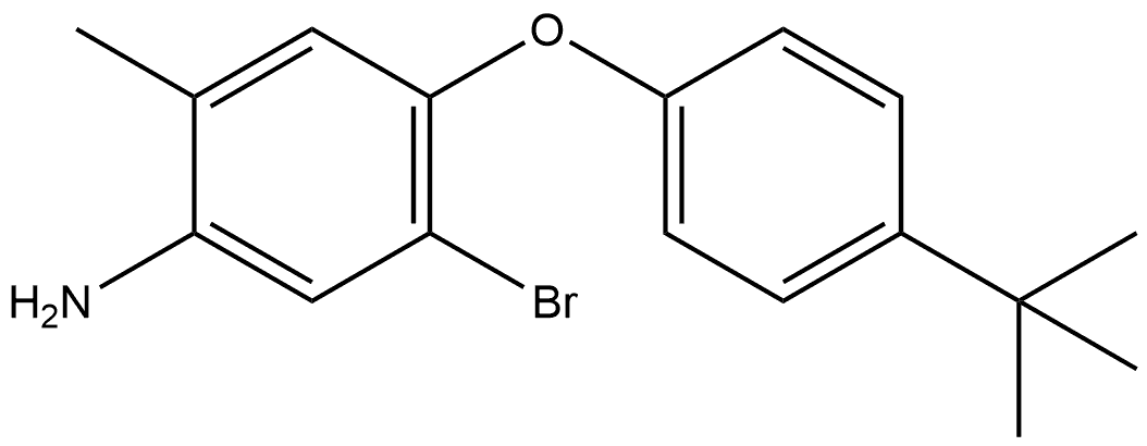 5-Bromo-4-[4-(1,1-dimethylethyl)phenoxy]-2-methylbenzenamine Structure