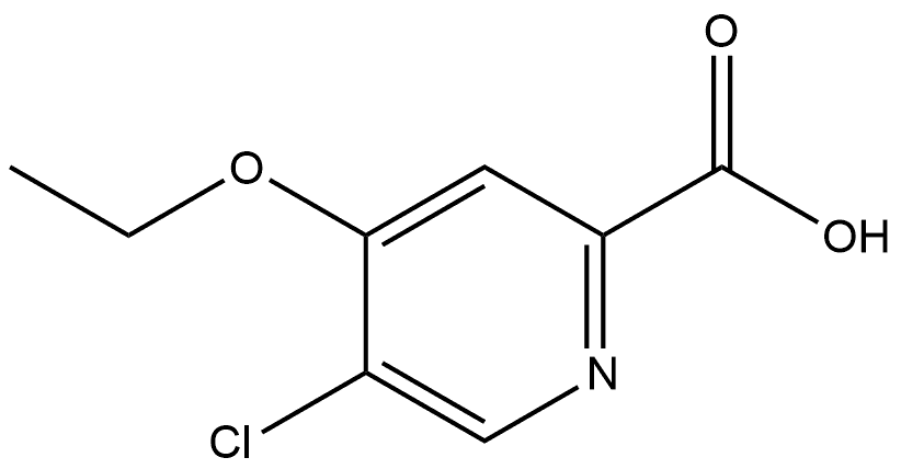 5-Chloro-4-ethoxy-2-pyridinecarboxylic acid Structure