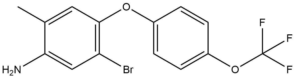 5-Bromo-2-methyl-4-[4-(trifluoromethoxy)phenoxy]benzenamine Structure