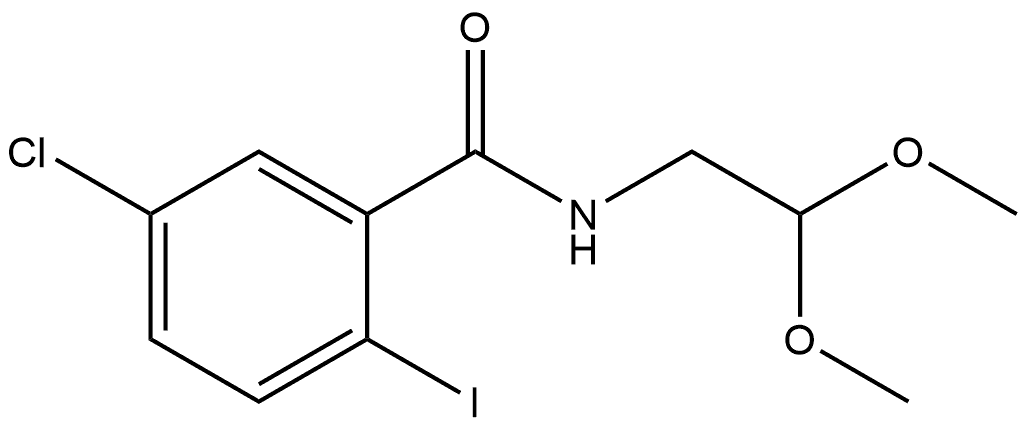 5-Chloro-N-(2,2-dimethoxyethyl)-2-iodobenzamide Structure